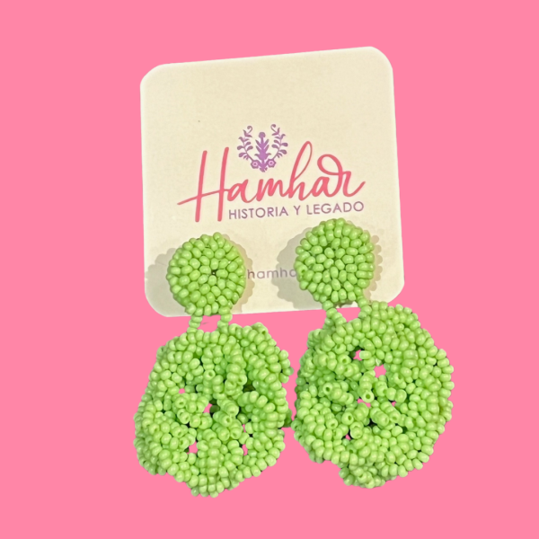 Aretes Flores Mostacilla - Imagen 3