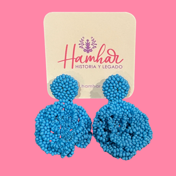 Aretes Flores Mostacilla - Imagen 2