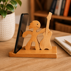Soporte Celular en Madera Music