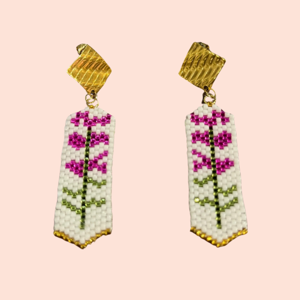 Aretes Flores Miyuki