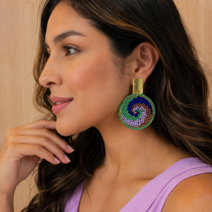 Aretes Aurora Esmeralda