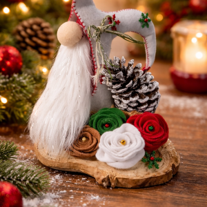 Gnomo Navideño con Base