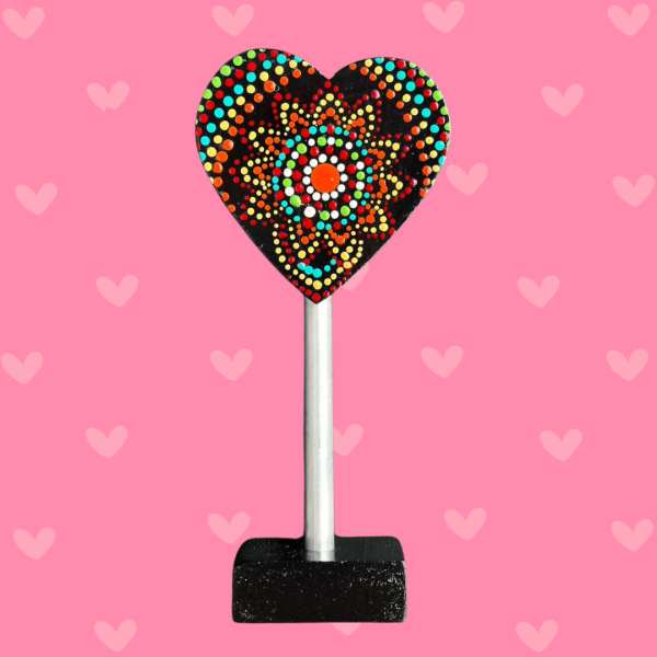 Corazón en Puntillismo