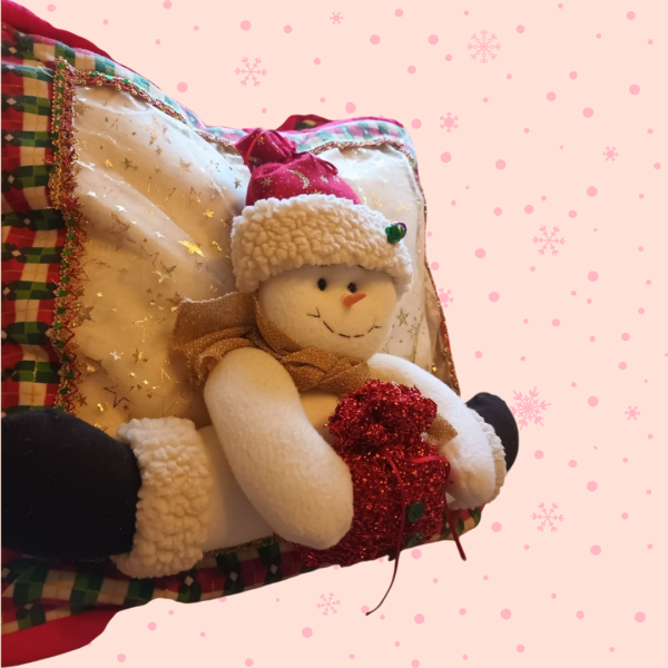 Cojín muñeco de nieve (funda) - Imagen 2