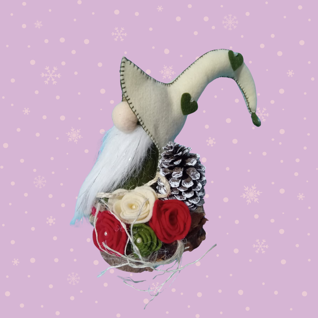 Gnomo Navideño con Base - Imagen 2