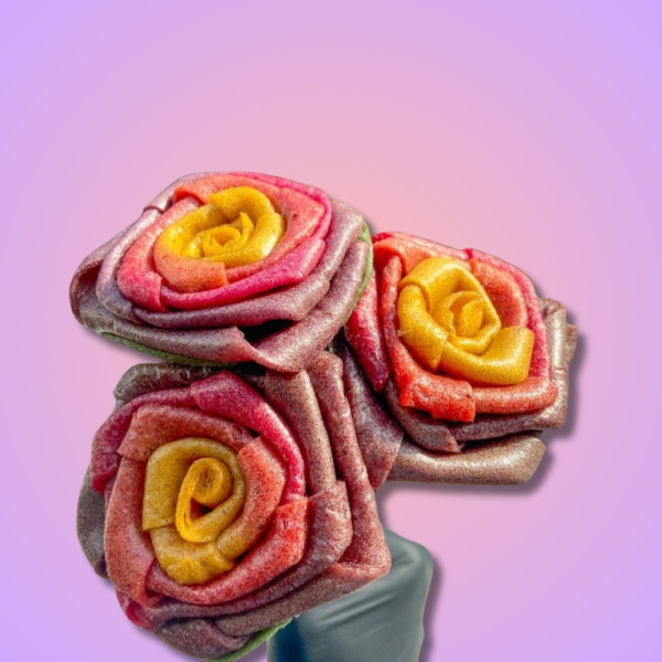 Flores y Rollitos de Frutas de estación Deshidratadas