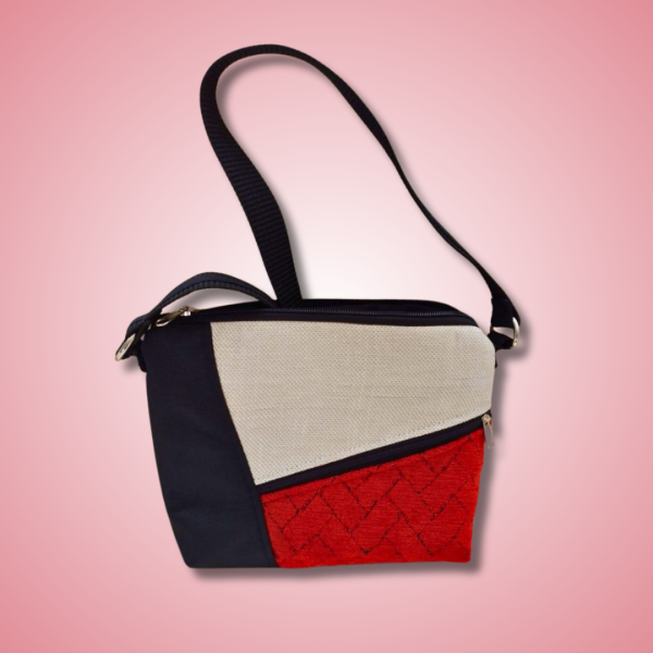 Bolso negro-rojo